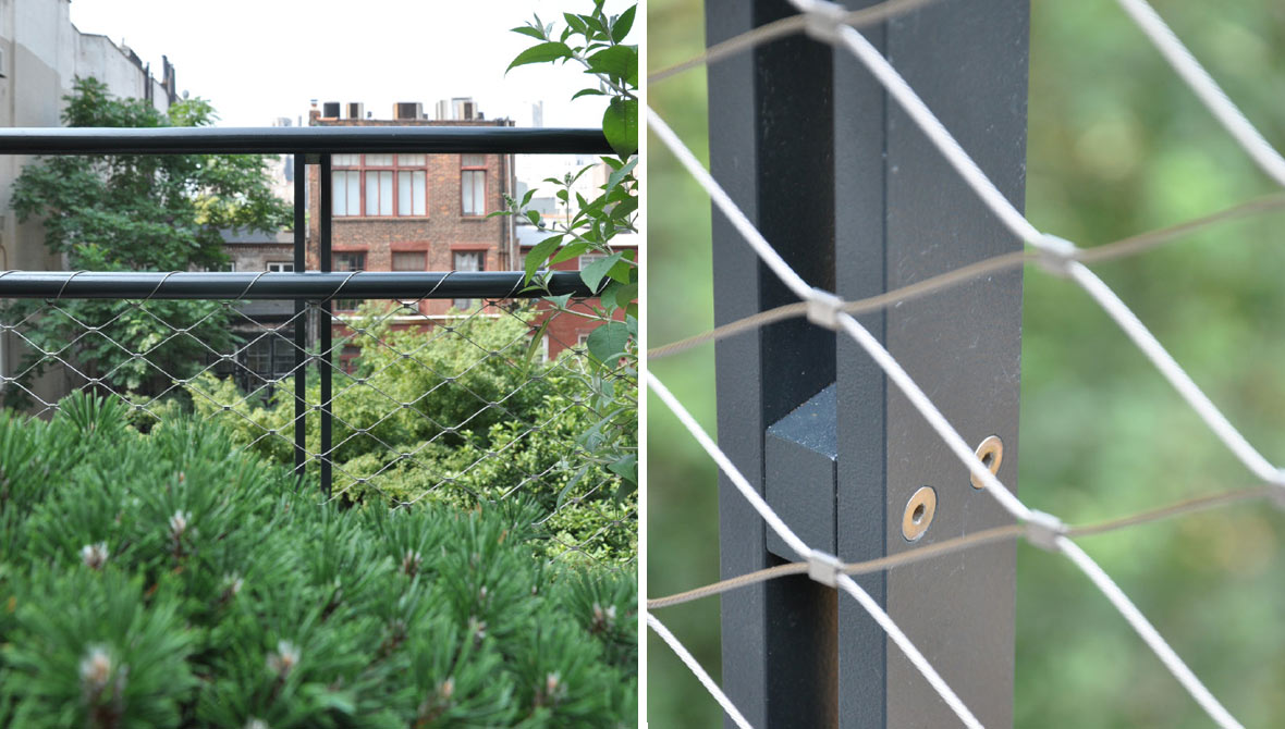 terrace custom handrail details